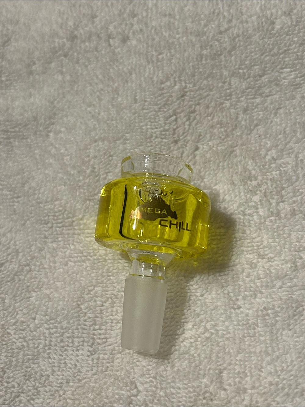 Mega Chill Yellow Glass Male Attachment